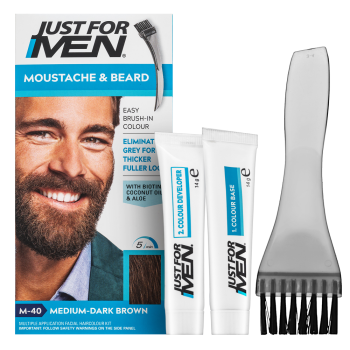 Just For Men Moustache & Beard Color M40 Medium-Dark Brown