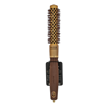 Olivia Garden Expert Blowout Shine Round Brush Wavy Bristles Gold & Brown 20 mm