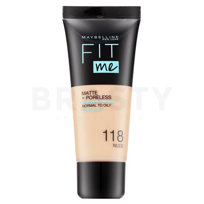 Maybelline Fit Me! Foundation Matte + Poreless 118 Nude