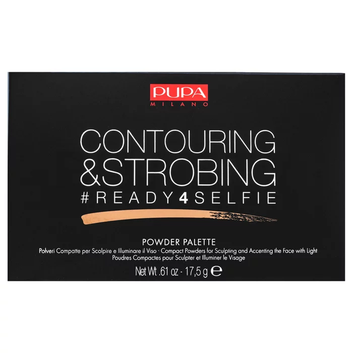 Pupa Contouring & Strobing Ready 4 Selfie Powder Palette Dark Skin