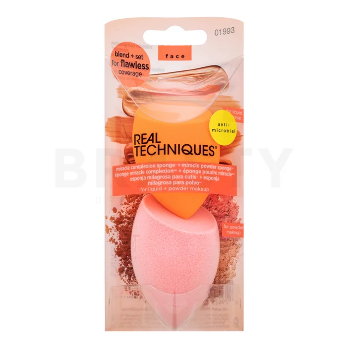 Real Techniques Miracle Complexion Sponge + Miracle Powder Sponge 2pcs