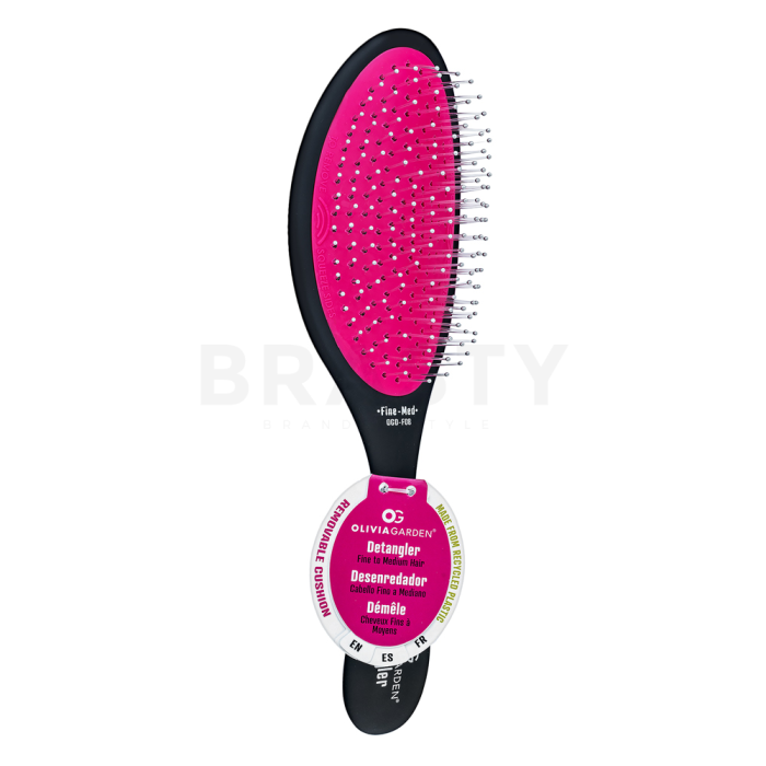 Olivia Garden Detangler Black Fine-Med OGD-F08